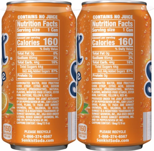 Sunkist Orange Soda Perspective: right