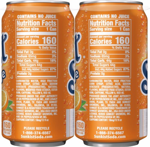 Sunkist Orange Soda Perspective: right