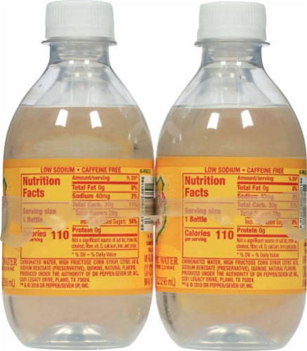 Canada Dry® Tonic Water Bottles Perspective: right