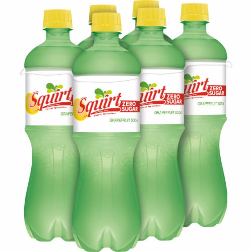 Squirt® Zero Sugar Grapefruit Soda Bottles Perspective: right