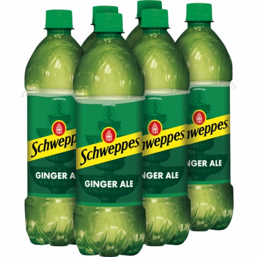Schweppes® Ginger Ale Soda Bottles Perspective: right