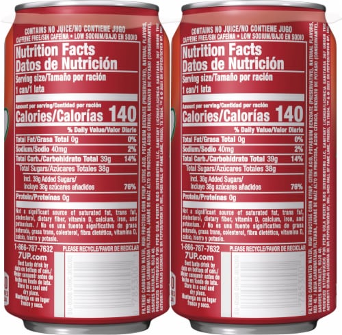 7UP Cherry Soda Perspective: right