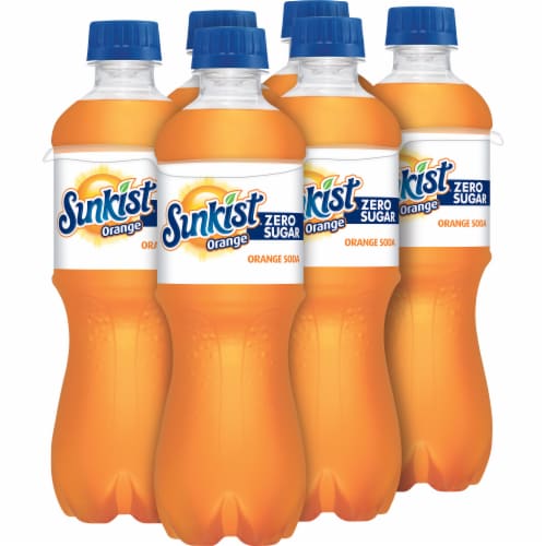 Sunkist® Orange Zero Sugar Soda Bottles Perspective: right