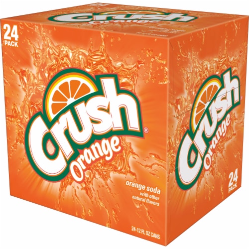 Crush® Orange Soda, 24 cans / 12 fl oz - Jay C Food Stores