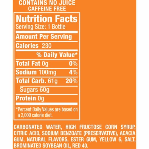 Crush® Orange Soda Bottles Perspective: right