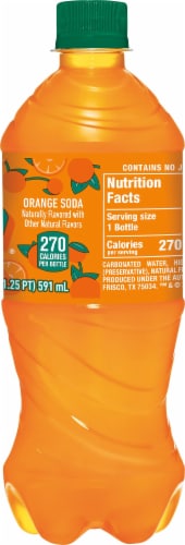 Crush® Orange Soda Bottle Perspective: right