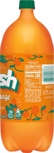 Crush® Orange Soda Bottle Perspective: right