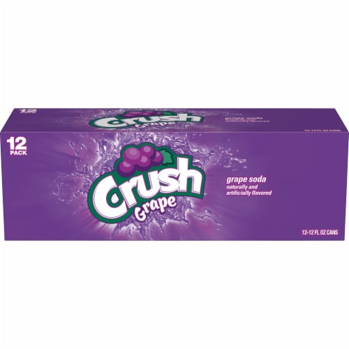 Crush® Caffeine Free Grape Soda Cans Perspective: right