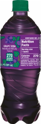 Crush Grape Soda Bottle Perspective: right