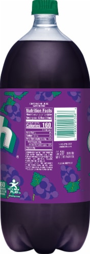 Crush® Grape Soda Bottle Perspective: right