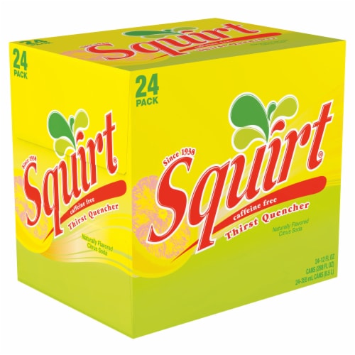 Squirt® Citrus Caffeine Free Soda Cans Perspective: right