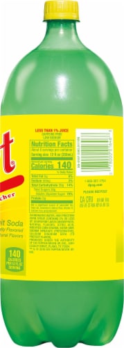 Squirt Grapefruit Soda Bottle Perspective: right