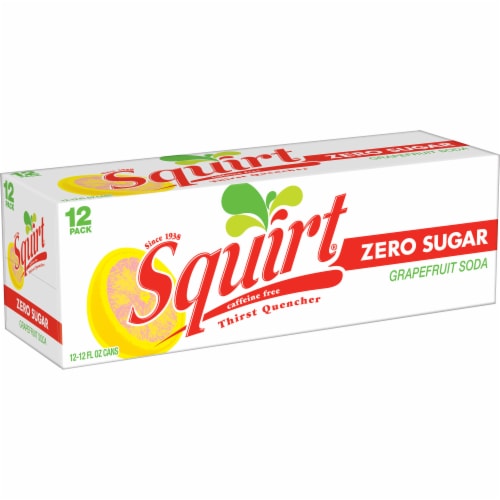 Squirt® Grapefruit Zero Sugar Soda Cans Perspective: right