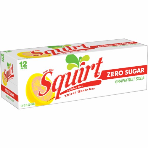 Squirt® Grapefruit Zero Sugar Soda Cans Perspective: right