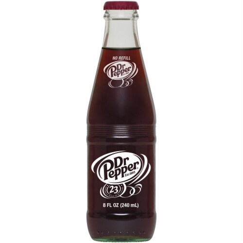Dr Pepper Soda Bottles Perspective: right