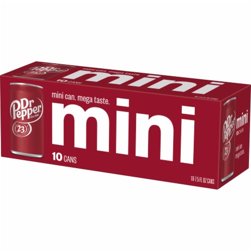 Dr Pepper® Soda Mini Cans Perspective: right