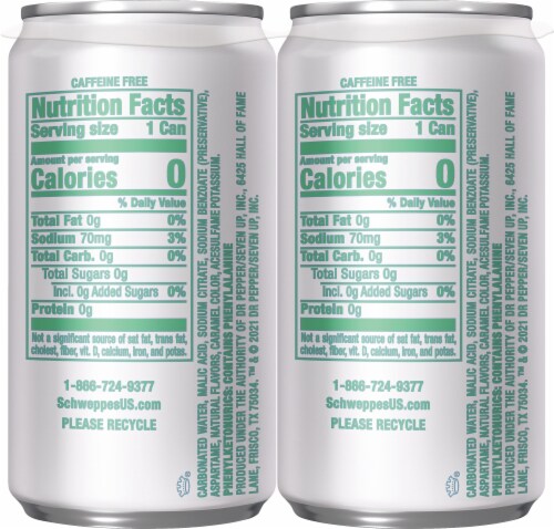 Schweppes® Diet Ginger Ale Mini Cans Perspective: right