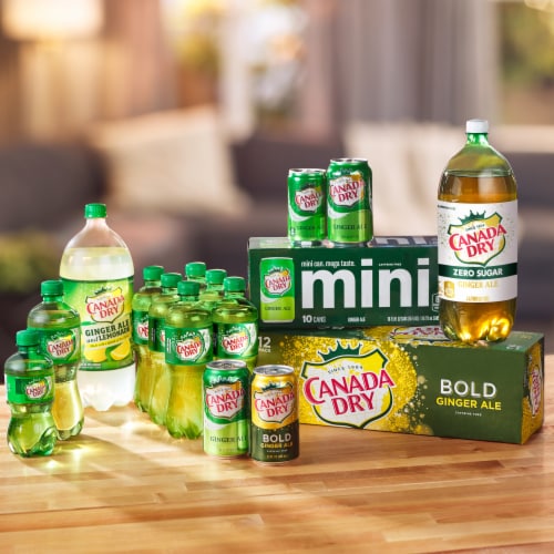 Canada Dry® Ginger Ale and Lemonade Soda Bottle Perspective: right