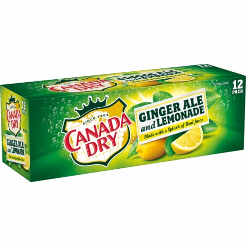 Canada Dry® Ginger Ale and Lemonade Soda Cans Perspective: right