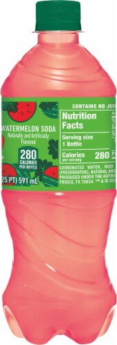 Crush® Watermelon Soda Bottle Perspective: right