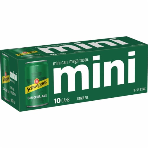Schweppes® Ginger Ale Soda Mini Cans Perspective: right