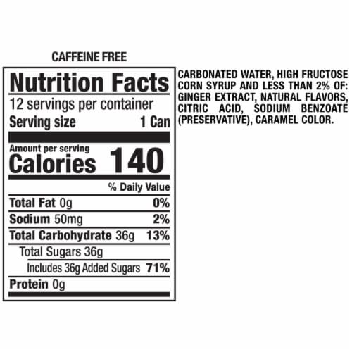 Canada Dry® Bold Ginger Ale Soda Bottle Perspective: right