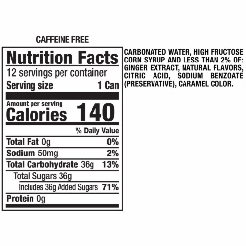 Canada Dry® Bold Ginger Ale Soda Bottle Perspective: right