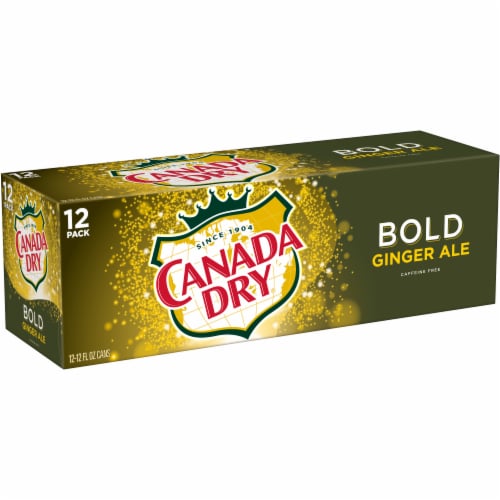 Canada Dry® Bold Ginger Ale Caffeine Free Soda Cans Perspective: right