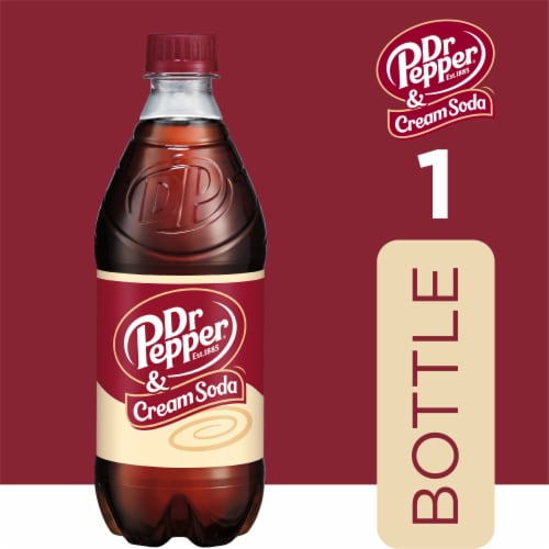 Dr Pepper® & Cream Soda Bottle Perspective: right
