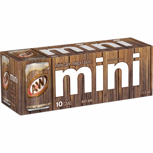 A&W® Root Beer Soda Mini Cans Perspective: right
