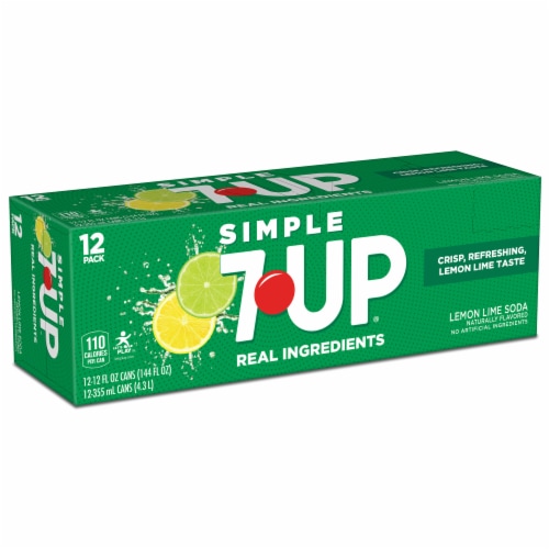 7UP® Simple Lemon Lime Soda Cans Perspective: right