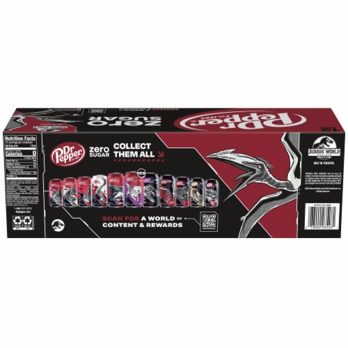 Dr Pepper Zero Sugar Jurassic World Rebirth Limited Edition Soda Cans