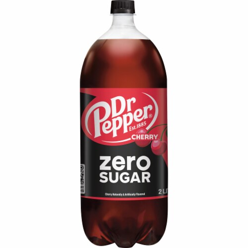 Dr Pepper® Cherry Zero Sugar Soda Bottle Perspective: right