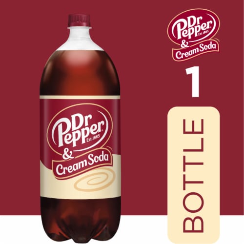 Dr Pepper® & Cream Soda Bottle Perspective: right