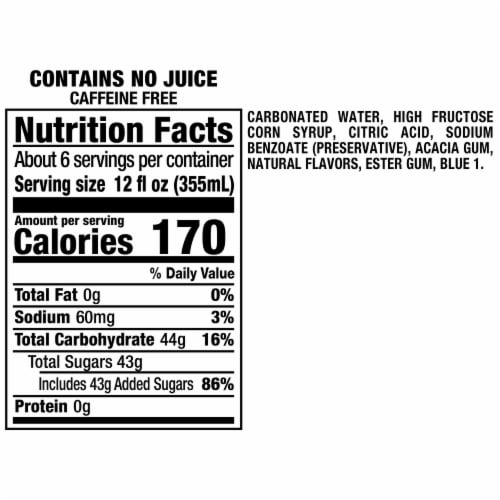 Sunkist® Berry Lemonade Soda Bottle Perspective: right