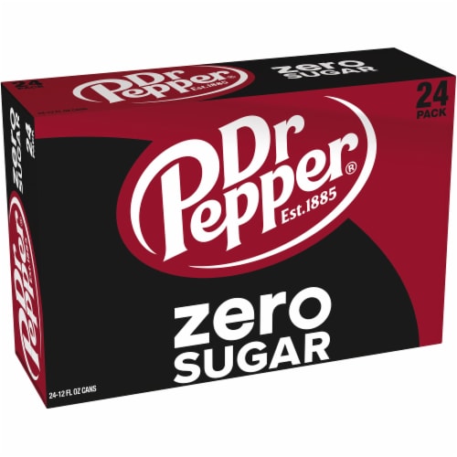 Dr Pepper® Zero Sugar Soda Cans, 24 pk / 12 fl oz Baker’s