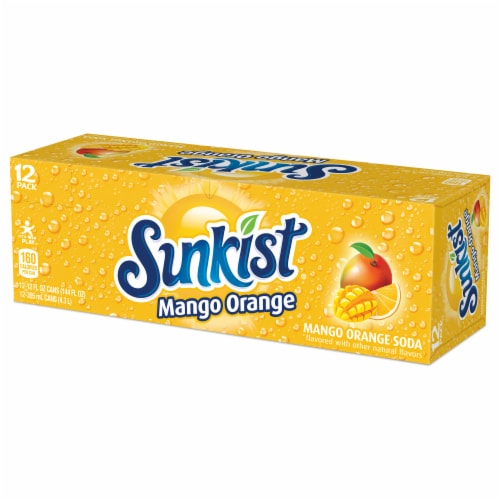 Sunkist® Mango Orange Soda Cans Perspective: right