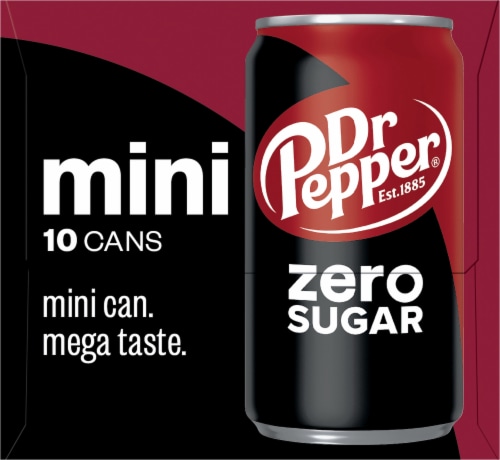 Dr Pepper® Zero Sugar Soda Cans Perspective: right