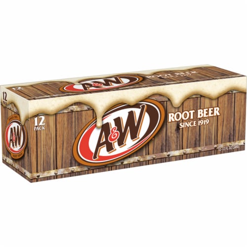 A&W® Root Beer Soda Cans Perspective: right
