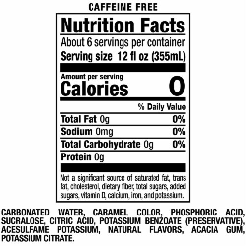 Diet Rite Pure Zero Cola Soda Perspective: right