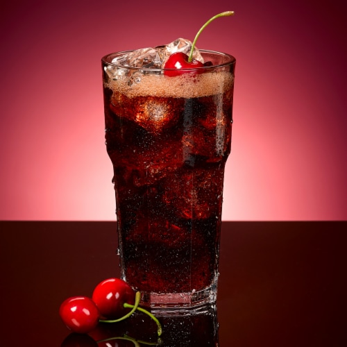Dr Pepper Cherry Soda Cans Perspective: right