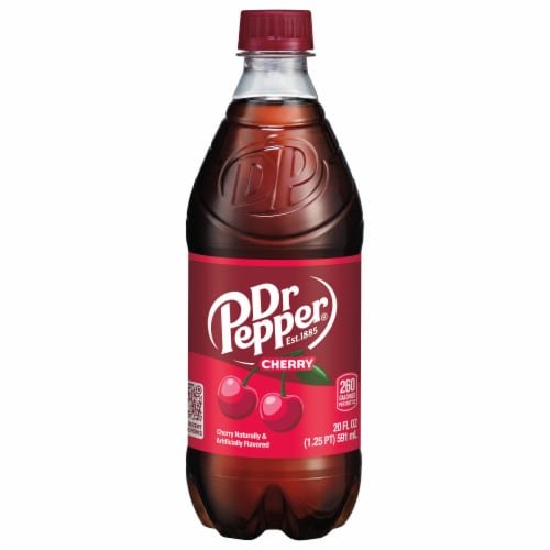 Dr Pepper® Cherry Soda Bottle Perspective: right