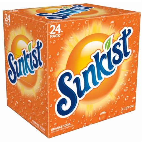 Sunkist® Orange Soda Cans Perspective: right
