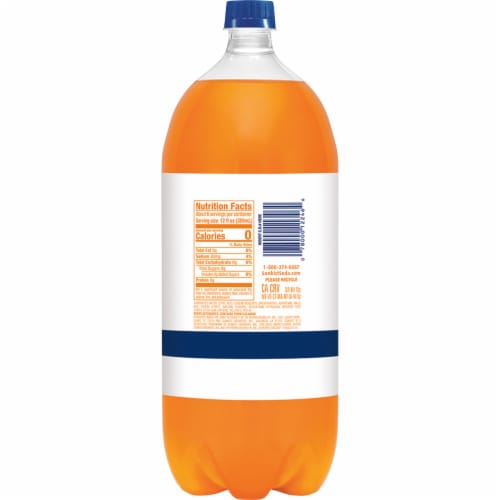 Sunkist® Orange Zero Sugar Soda Bottle Perspective: right