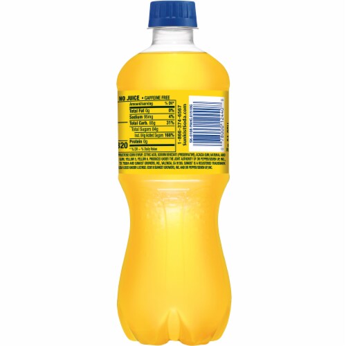 Sunkist® Pineapple Soda Bottle Perspective: right