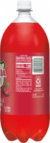 Canada Dry® Cranberry Ginger Ale Soda Bottle Perspective: right