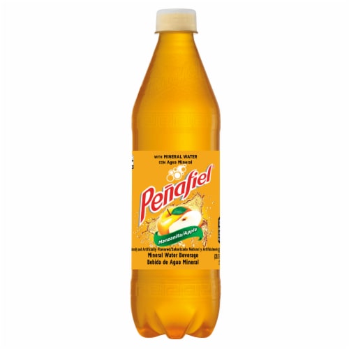 Peñafiel Manzanita Flavored Mineral Spring Bottled Water Perspective: right