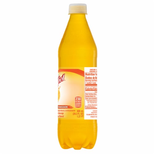 Peñafiel Naranjada Flavored Mineral Spring Bottled Water Perspective: right