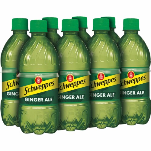 Schweppes Ginger Ale Soda Bottles Perspective: right