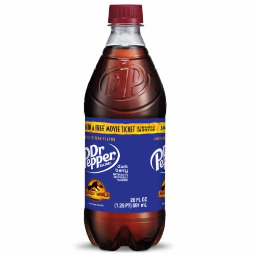 Dr Pepper® Dark Berry Soda Bottle Perspective: right